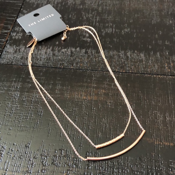 NWT Rose Gold Tone 2 Layer The Limited Necklace! - Picture 2 of 5